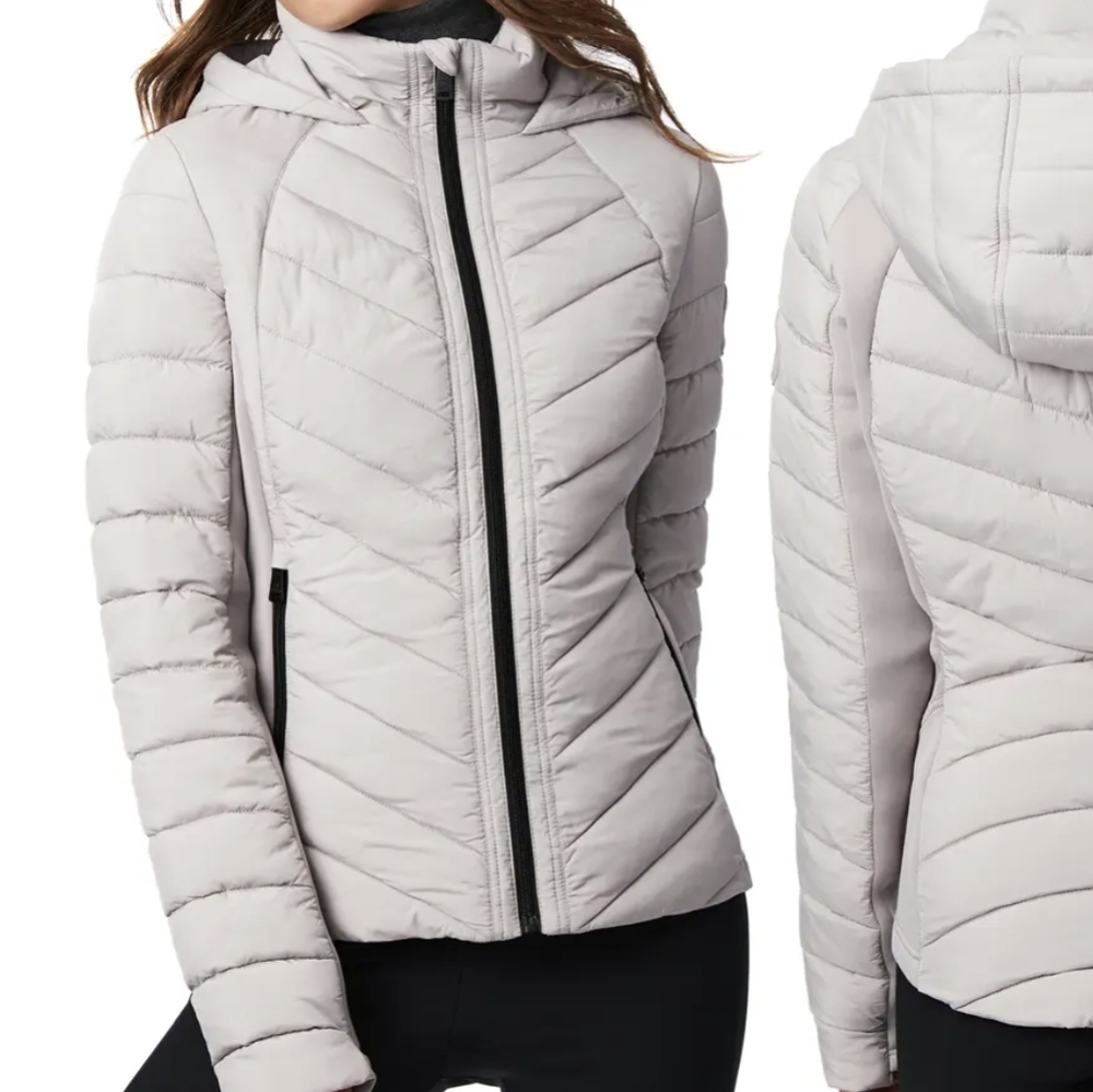 Quilted Jacket, Bernardo, L, Gray, NWT